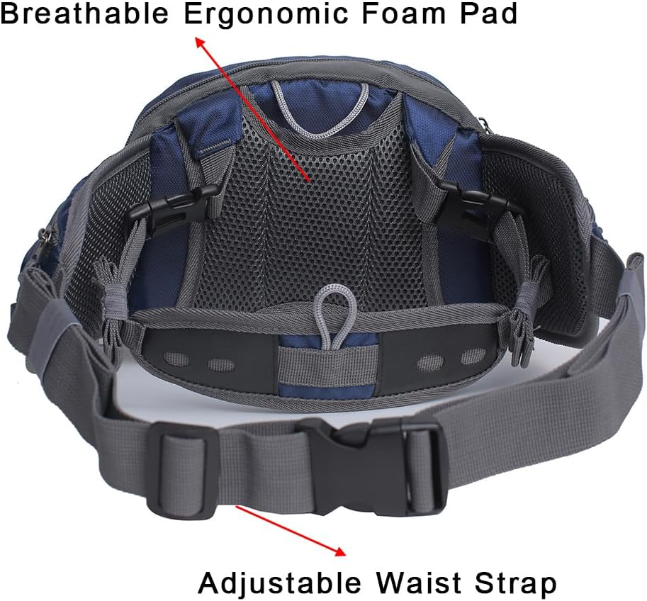 Raprance Fly Fishing Waist Pack with Adjustable Waist Strap, Multi Pocket Fall River Fishing Chest Pack image number 5