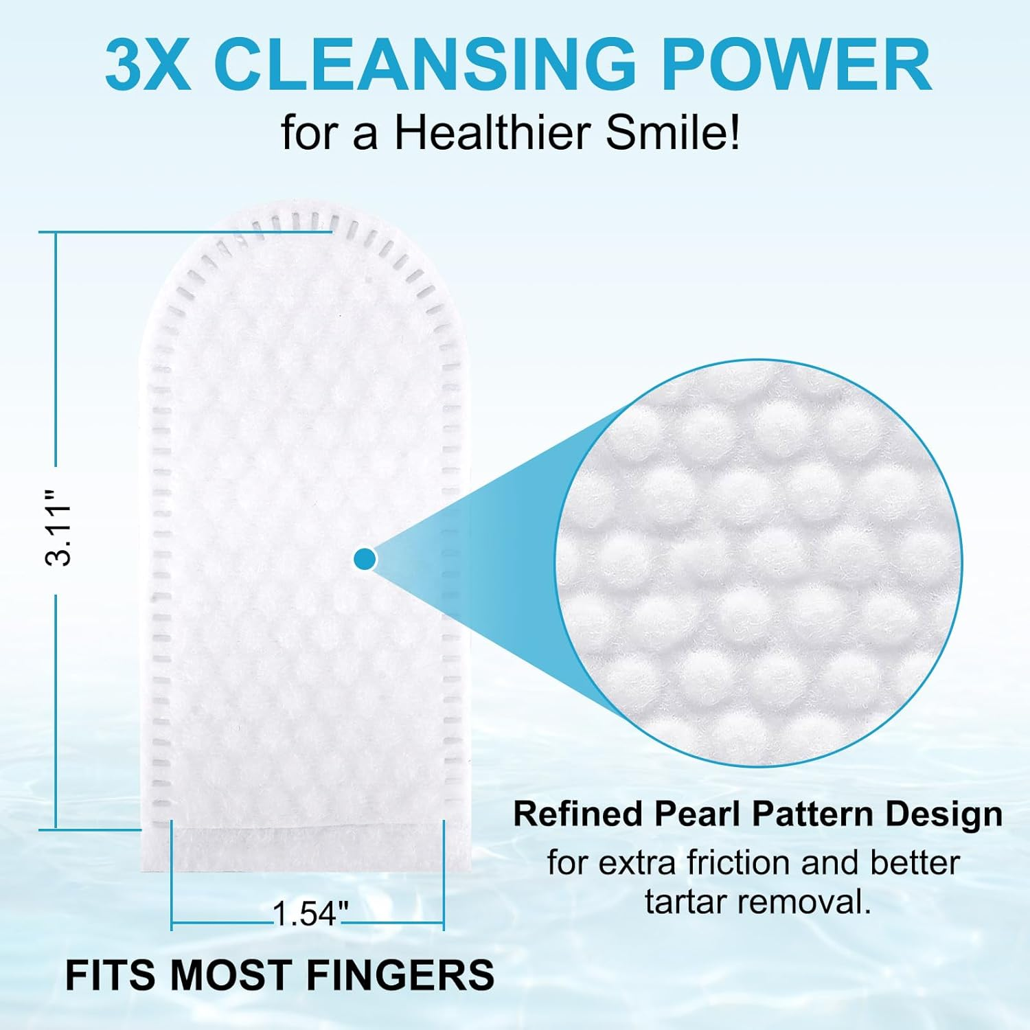 Dog Dental Care Wipes - Cat & Dog Teeth Cleaning Finger Wipes - Reduces Plaque & Freshing Breath - Disposable Pet Wipes - 50 Count image number 1