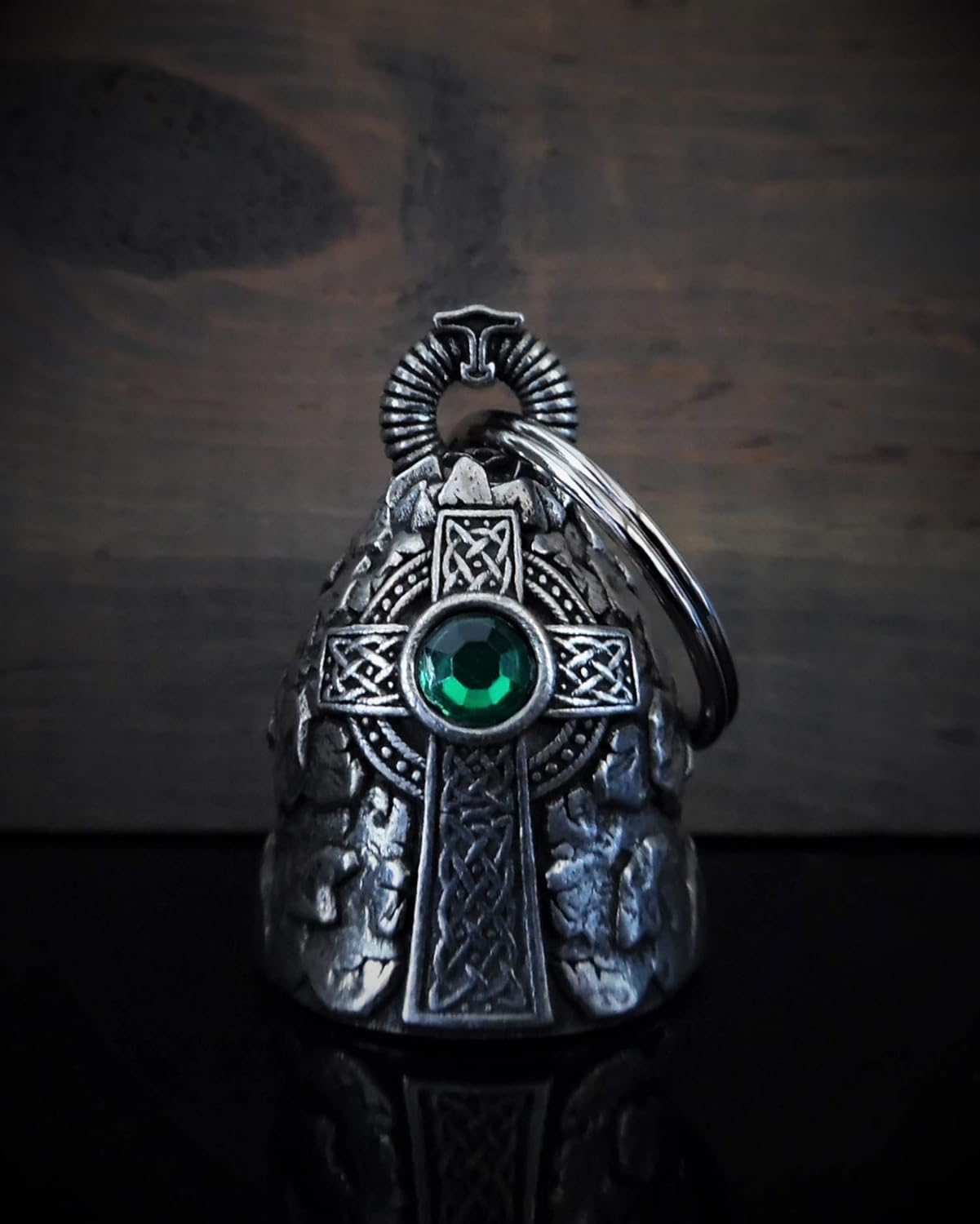 Bravo Bells Celtic Cross Diamond Bell - Biker Bell Accessory or Key Chain for Good Luck on the Road image number 2