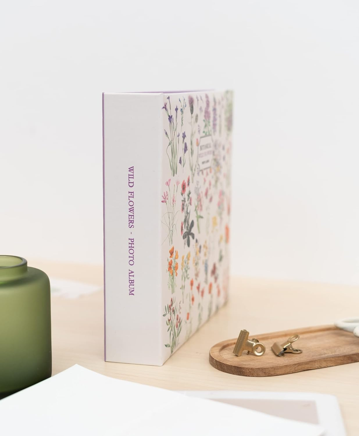 Kokonote Botanical Wild Flowers Photo Album | 6X4 Photo Album - 10X15 Cm | Family Photo Album 200 Pockets | Friend Gifts | Photo Books for Memories | Photo Album Slip In image number 5