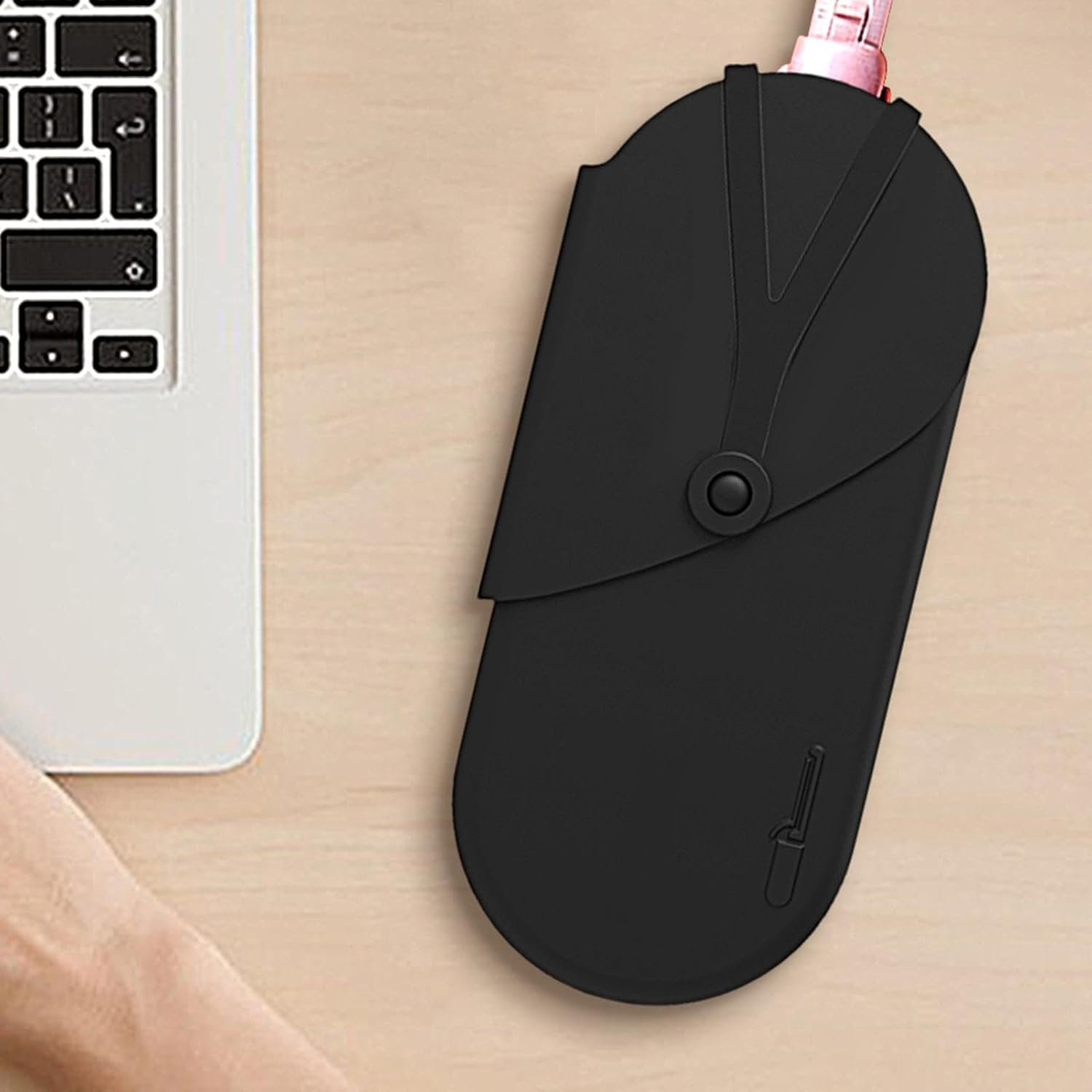 Silicone Mat for Hair Tool, Silicone Pouch for Flat Iron Silicone Mat Pouch Large Size Silicone Mat Pouch Multifunctional Hair Straightener Pouch image number 3