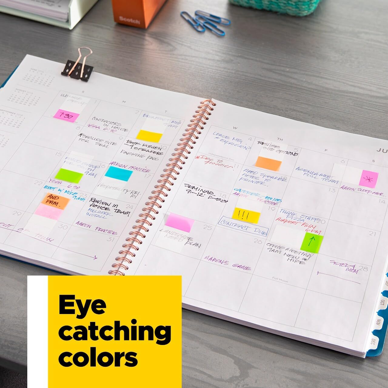 Post-It 680-EG-ALT Flags Bright Colours Alternating 25Mm (Pack of 60) Electric Glow Collection image number 5