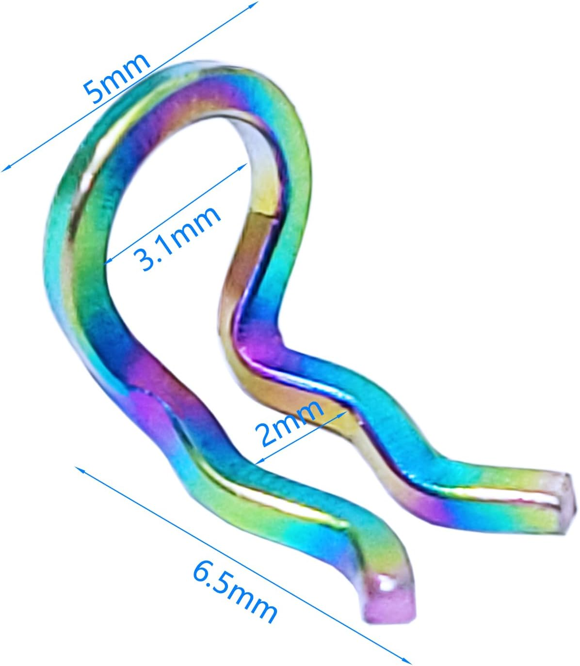 4 Sets Bicycle Titanium Alloy Pin Caliper Screws Brake Pad Bolt M4 Disc Brake Caliper Bolt with Clips Compatible with Shimano image number 5