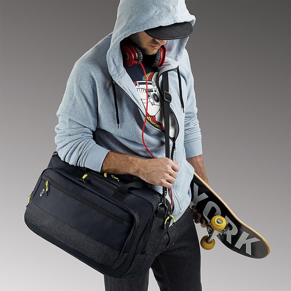 Solo New York Velocity 15.6 Inch Laptop Hybrid Backpack Briefcase, Navy/Grey image number 3