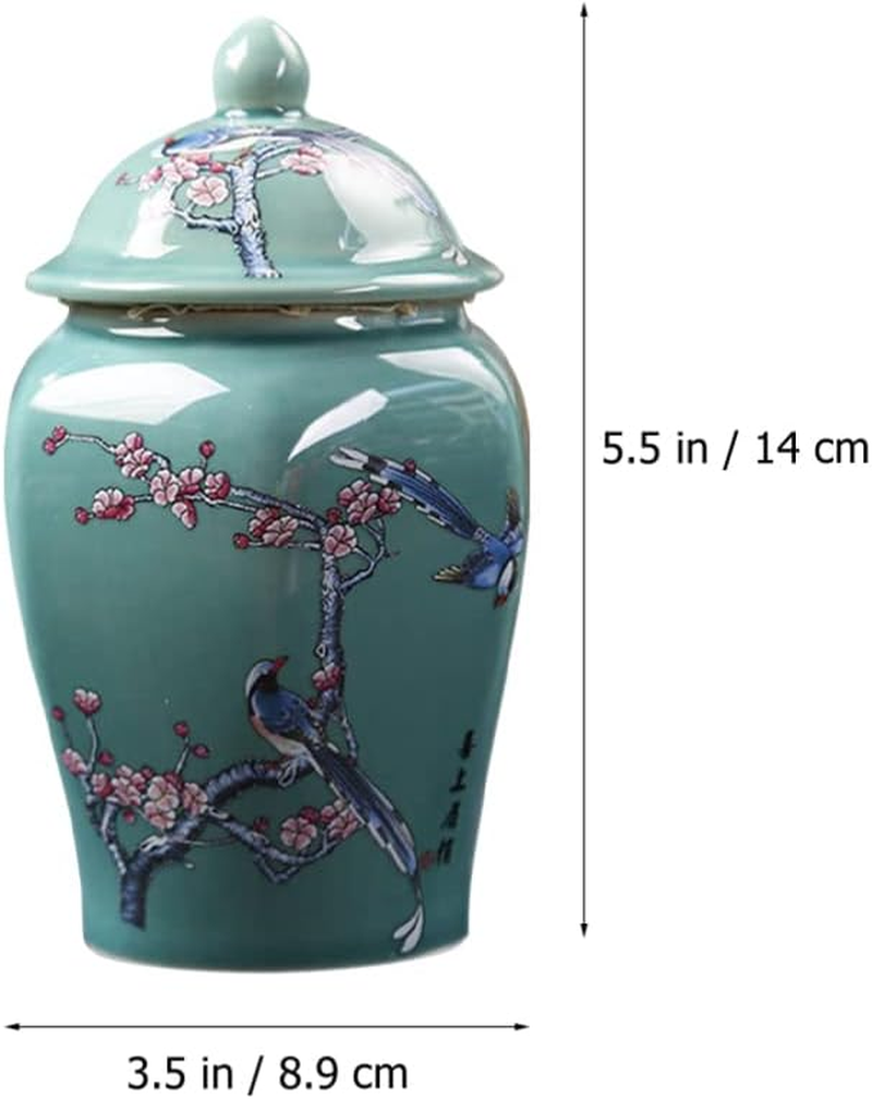 Cabilock Vintage Ceramic Tea Can Sealed Lid Chinese Style Storage Jar Multi-Function Household Tea Container for Home Office Use image number 6