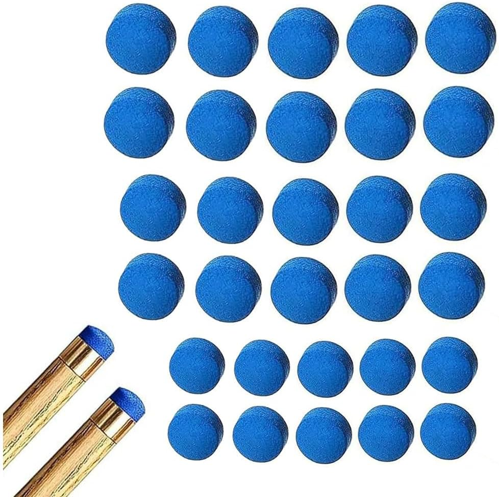 15Pieces Billiard Pool Cue Tips Pool Cue Tips Replacement Kit Pool Stick Tips Billiard Cue Tips with Storage Box for Pool Cues and Snooker image number 4