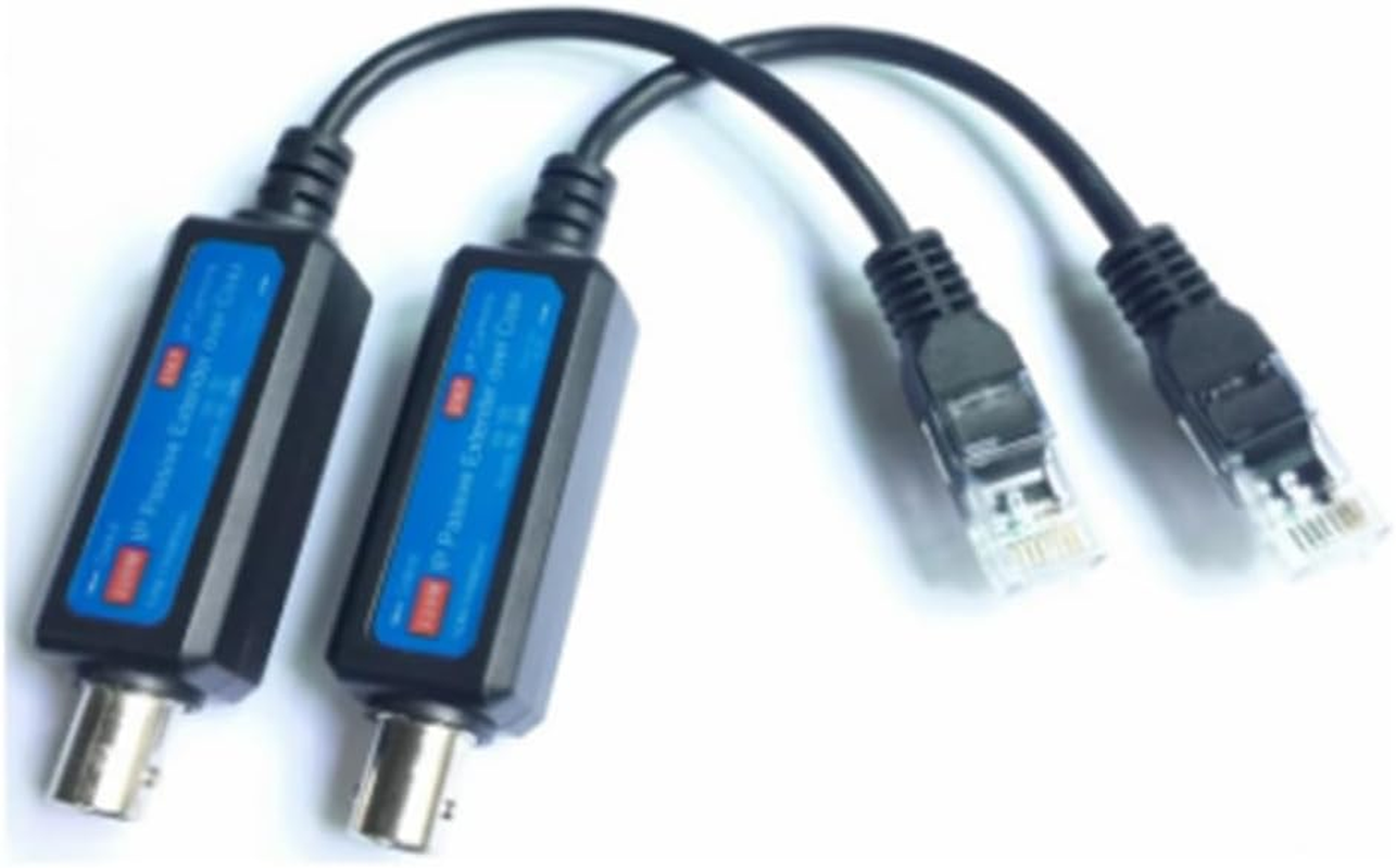 For IP NVR Camera Extender over Coax 1Pair 10/100Mbps 1CH Passive for IP Network Coaxial Transmitter Receiver Extender image number 4
