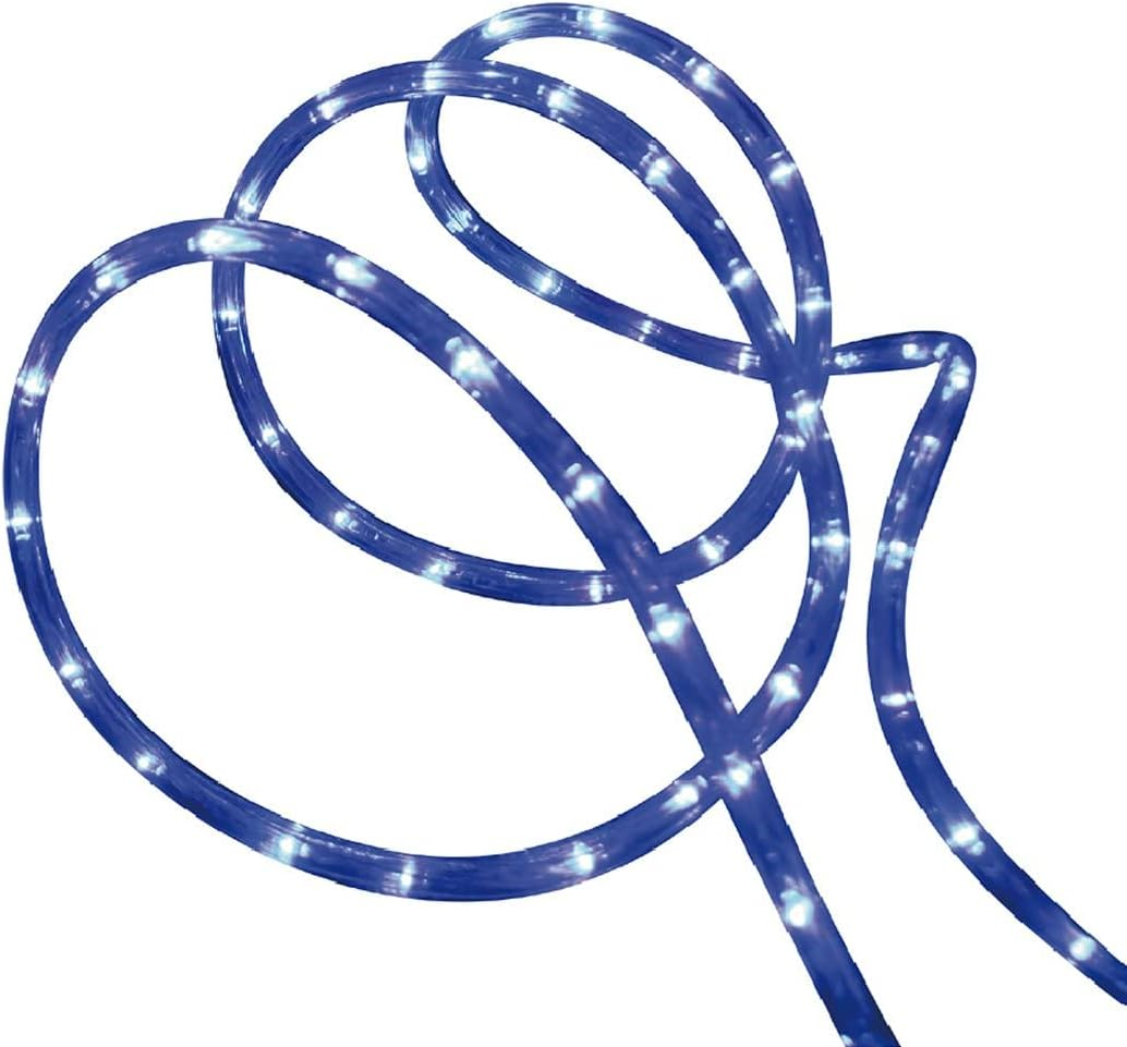 Solar Powered 10M LED Rope Light - 4 Colour Options - Blue