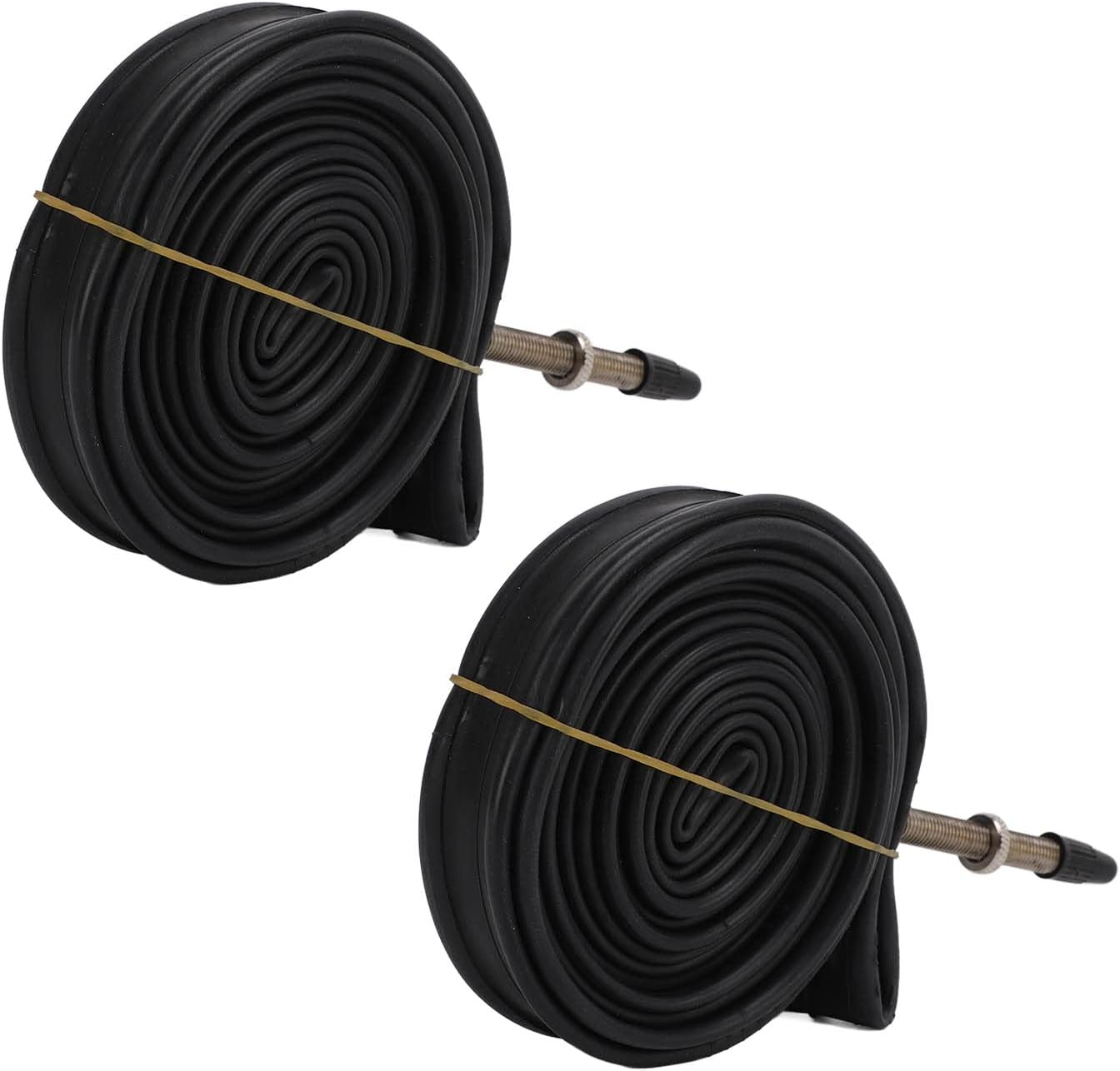 700X23C Inner Tube, 2 Pack anti Aging Shock Absorption Rubber Bike Inner Tube for Road Bike for Mountain Bike