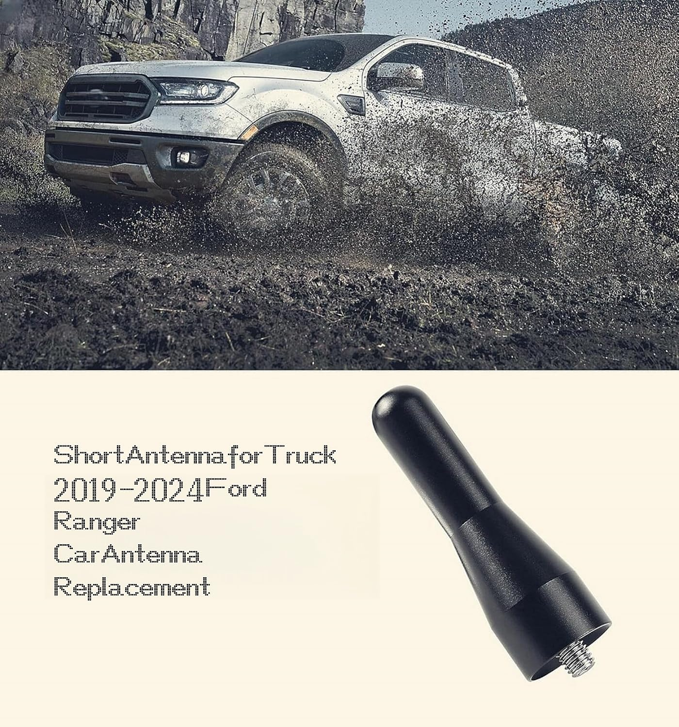 Fits Ford Ranger Antenna Short Antenna Stubby Antenna 2 Inch for Ford Ranger 2019-2022 image number 1