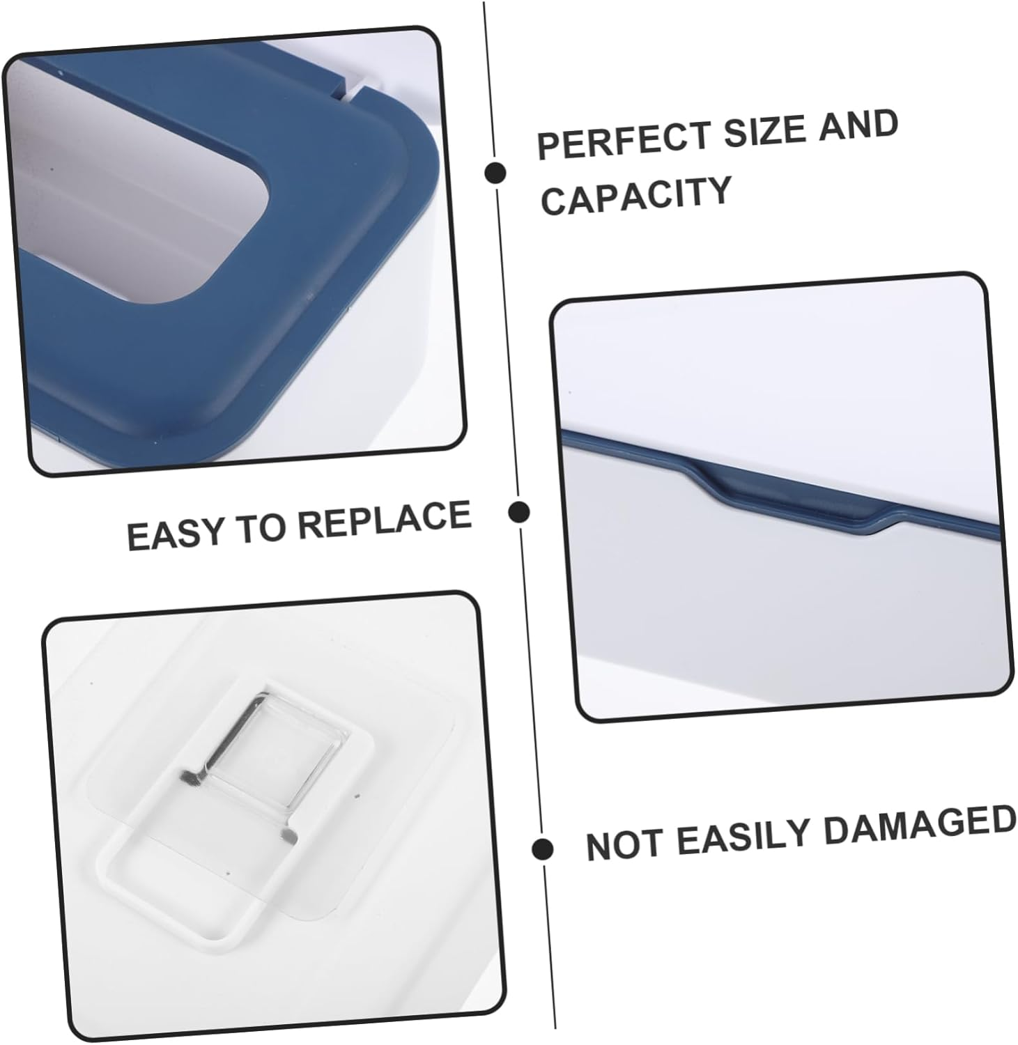 Luxshiny 2Pcs Wipes Container Nappy Organiser Wet Wipes Box Portable Tissue Box image number 4