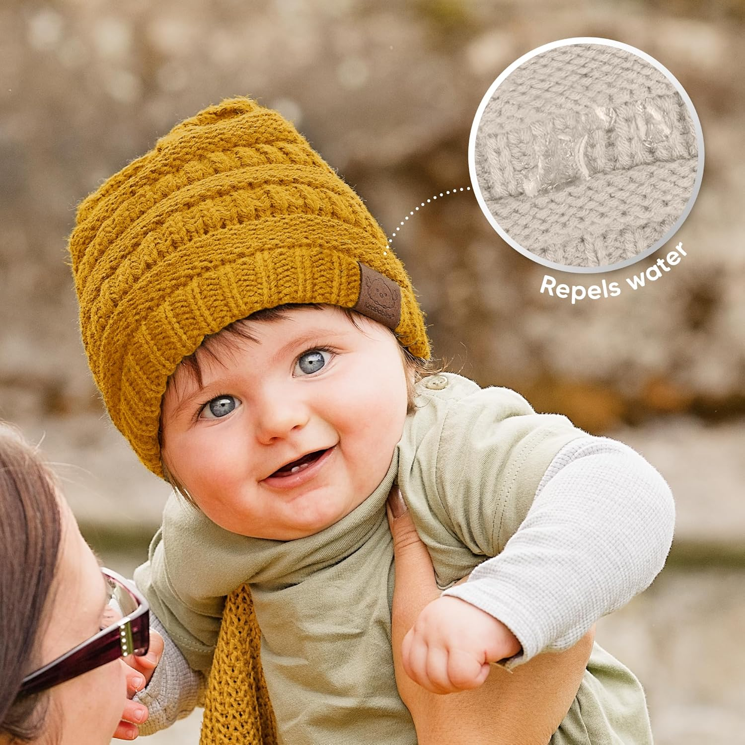 Keababies 3-Pack Baby Beanies for Boys, Girls - Soft, Cute Baby Winter Hats 6-36 Months, Stretchy Knit, Warm Toddler Winter Hat, Newborn, Infant, Toddler Beanie for Babies Girl, Boy (Sunshine, M) image number 6