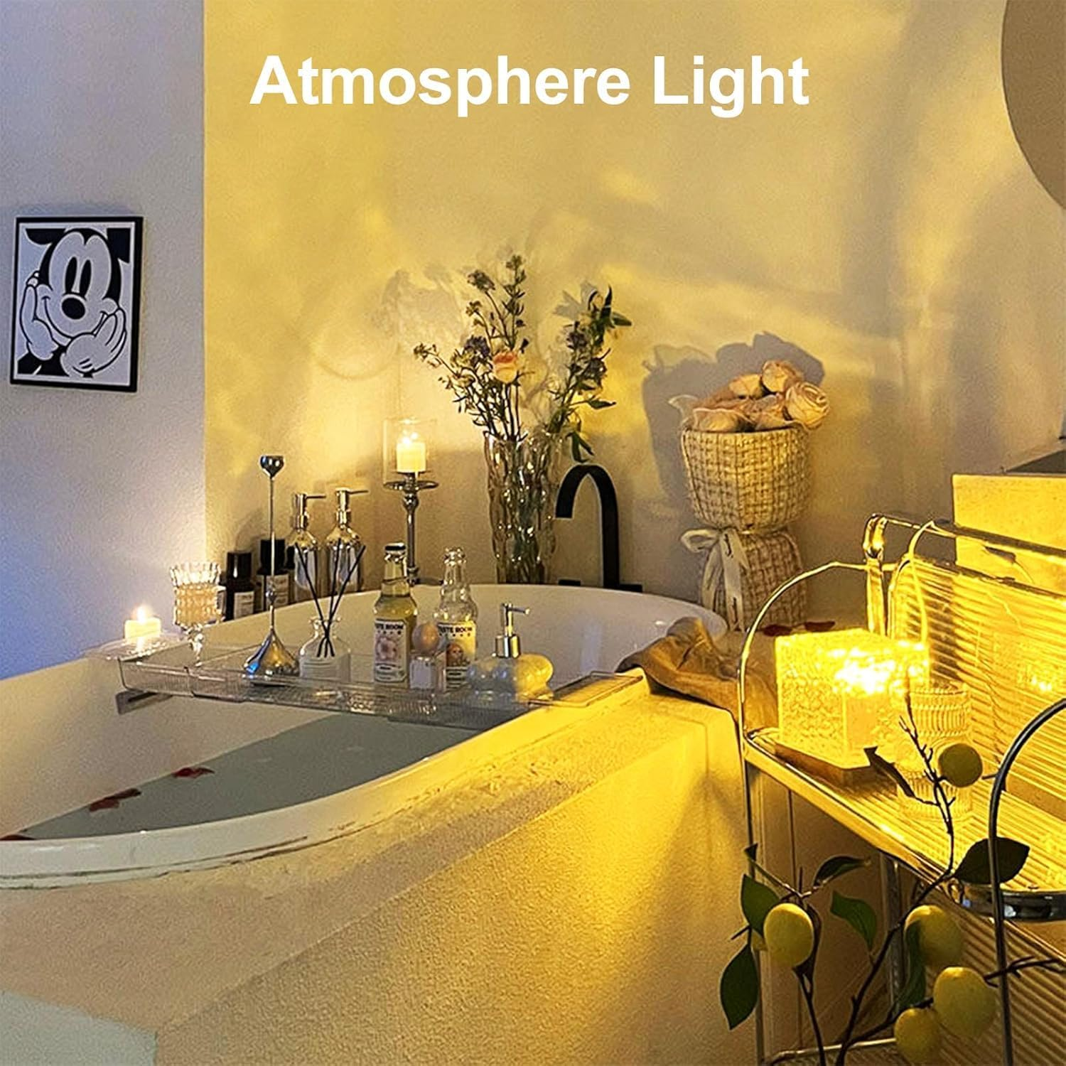 Ocean Galaxy Light Projector, 16 Color Water Ripple Projector with Remote Control, Ocean Wave Projector Light Cube,Ocean Wave Sensory for Living Room Bedroom Decor/Party Rooms image number 4