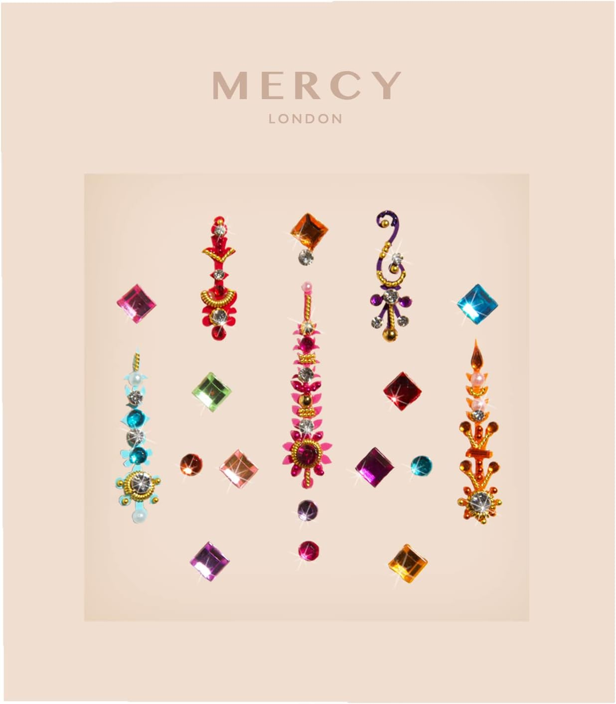 Gigi Rainbow Coloured Bindi ✮ Karizma Beauty ✮ Jewels Crystals Face Body Bindi image number 1