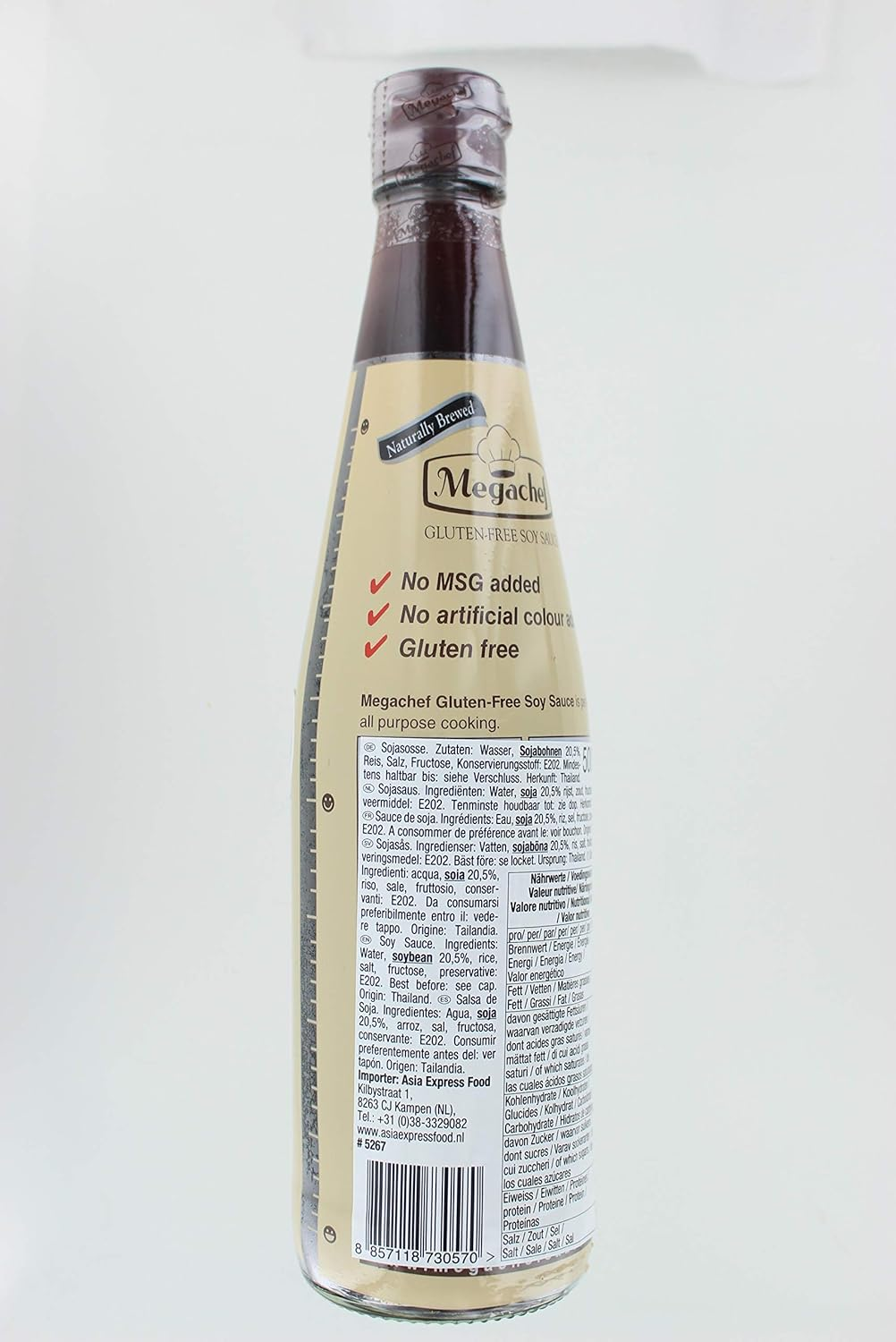 Megachef Gluten Free SOYA Sauce, 500 Ml image number 1
