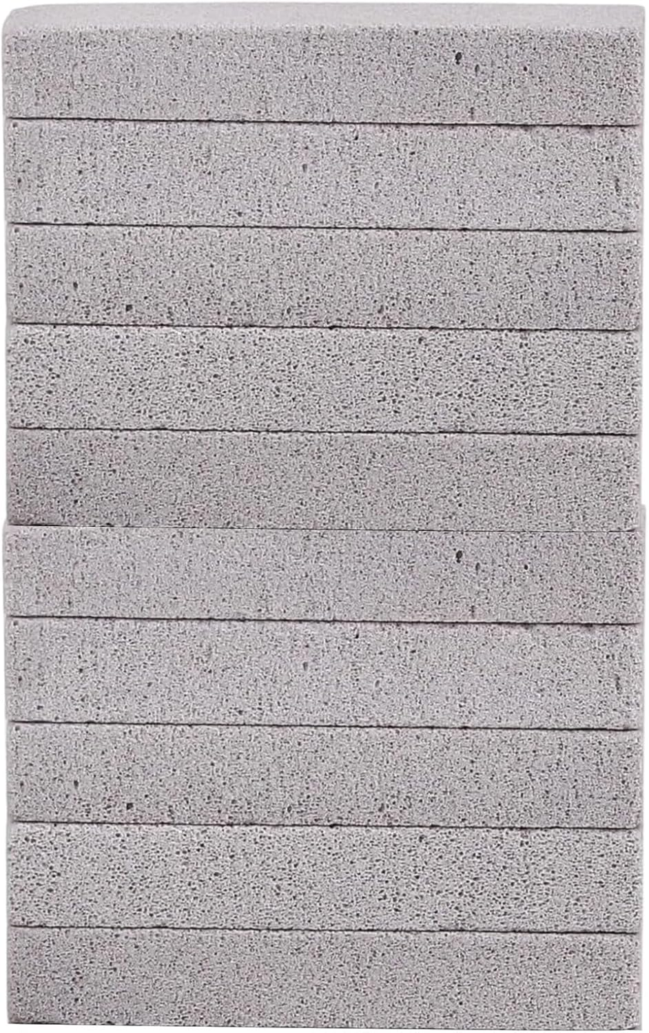 Pumice Stone Toilet Bowl Cleaner - Hard Water Pumice Cleaning Stone | Pool Stones | 10 Pieces Abrasive Blocks | Heavy-Duty Non-Scratch for Shower Tile Bathtub Seam Grout Oven Glass image number 3