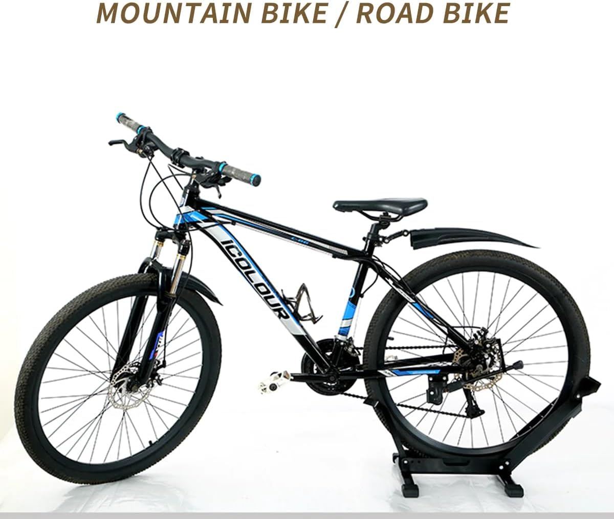 Floor Rack Bicycle Storage Stand Road Bike Parking Repair Cycle Support Portable image number 1