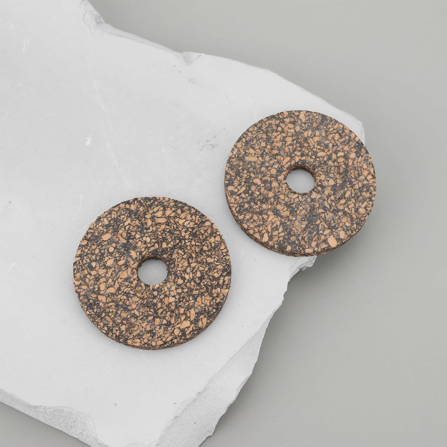 SING F LTD 16Pcs Dark Cork Rings 1/8" Thick for Freshwater Fishing Outdoor Rod Handle Decoration image number 1