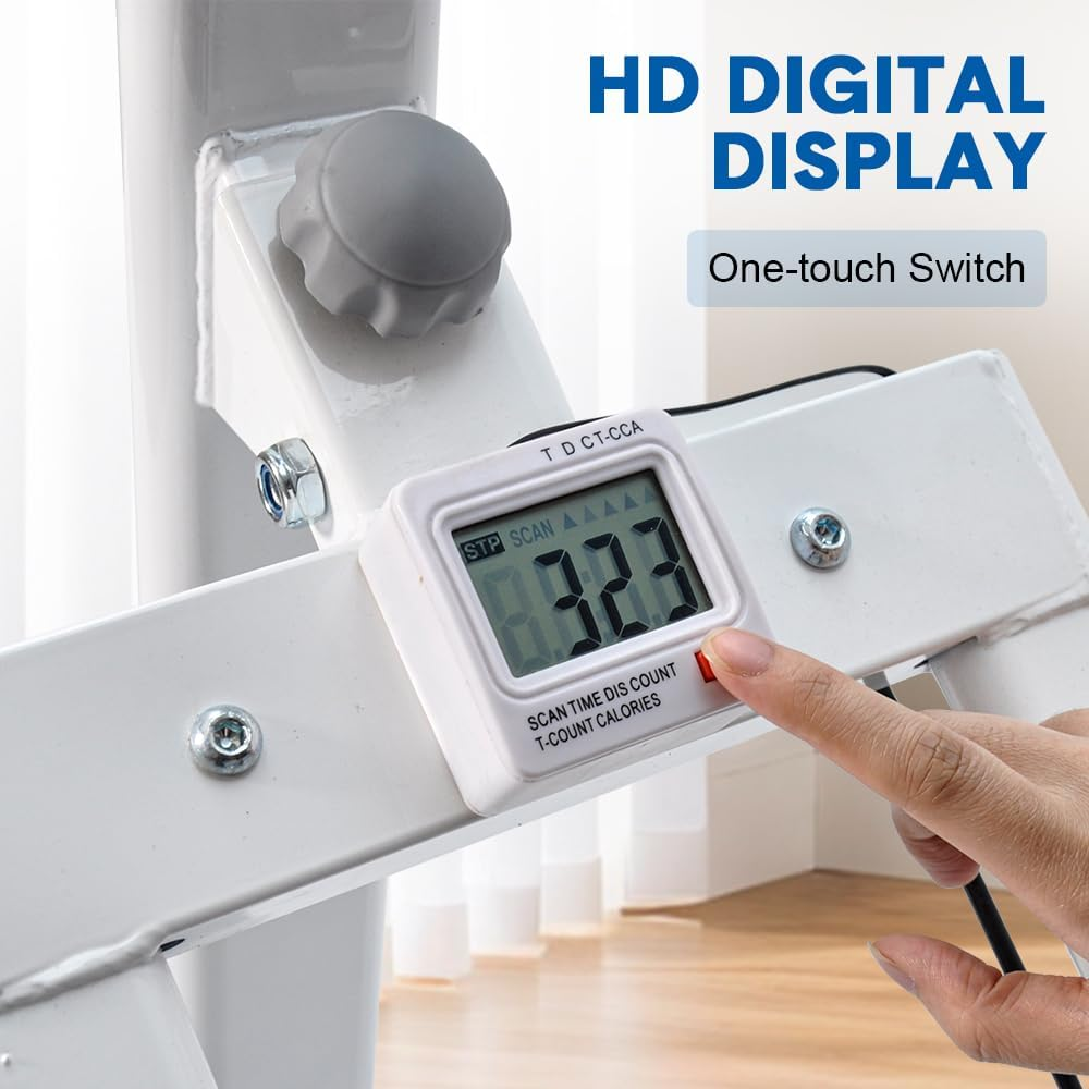 ALSTON Foldable Stair Stepper for Home Gym Exercise Height Adjustable Vertical Climber Machine 120Kg Loading Capacity with Digital Display for Full-Body Workout image number 6