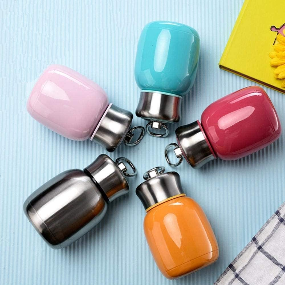 7Oz/200Ml Small Mini Vacuum Insulated Water Bottle Portable Leakproof Travel Mug Stainless Steel Cold and Hot Thermal Flask for Kids Children Women School Office Lunch Coffee Milk Tea (Teal) - Original Color image number 7