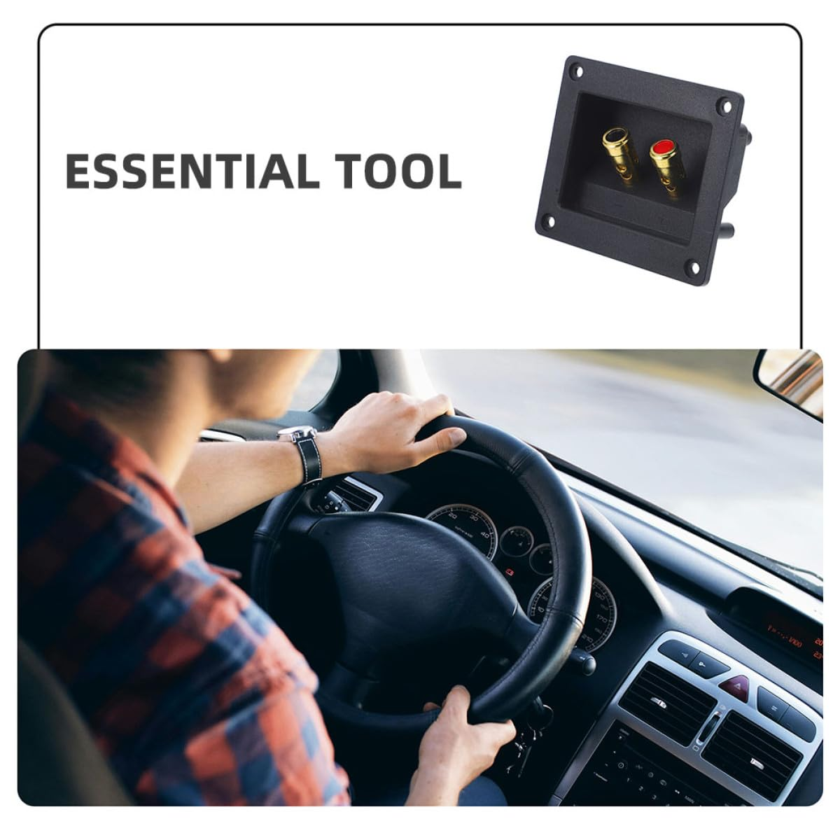 Ciieeo Speaker Wire Terminal 2Pcs for Car Audio Speaker Box Terminal Line DIY Home Theater Installation Binding Post Connectors image number 6