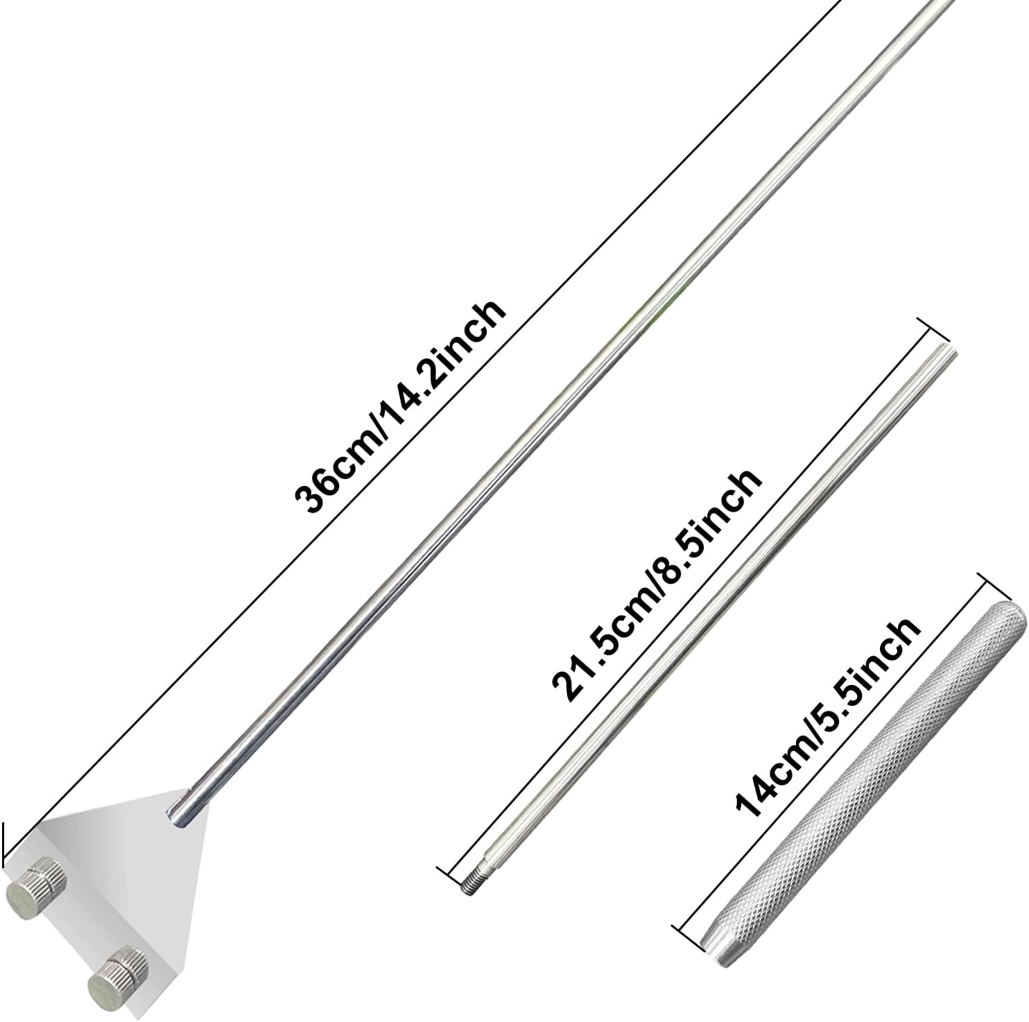 Yukihalu Aquarium Algae Scraper Fish Tank Cleaner, Stainless Steel, Come with 10 Blades, 66Cm Length, Used for Glass Aquarium Fish Tank image number 5