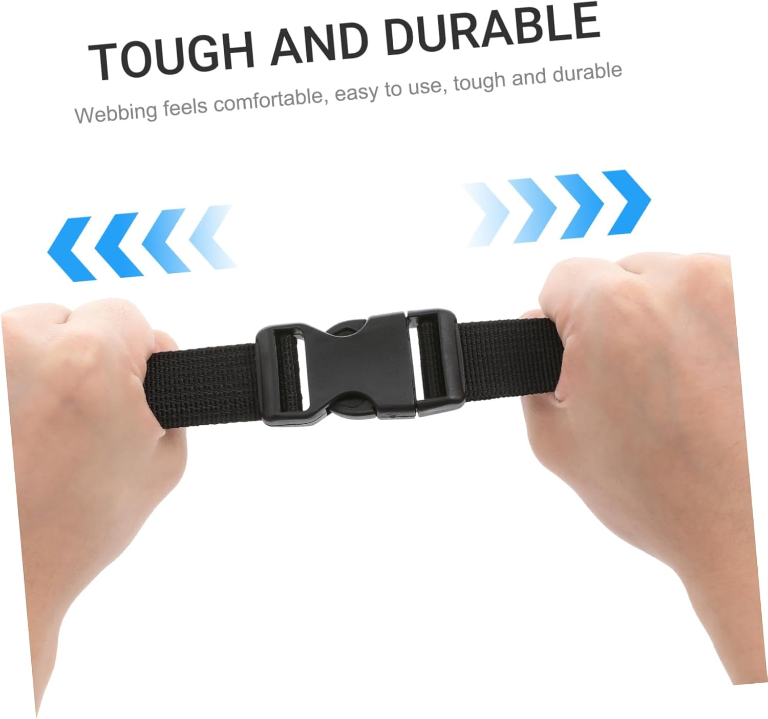 BUGUUYO 4Pcs Adjustable Buckle Utility Straps for Luggage Retractable Ratchet Straps Luggage Connector for Travel and Moving image number 3