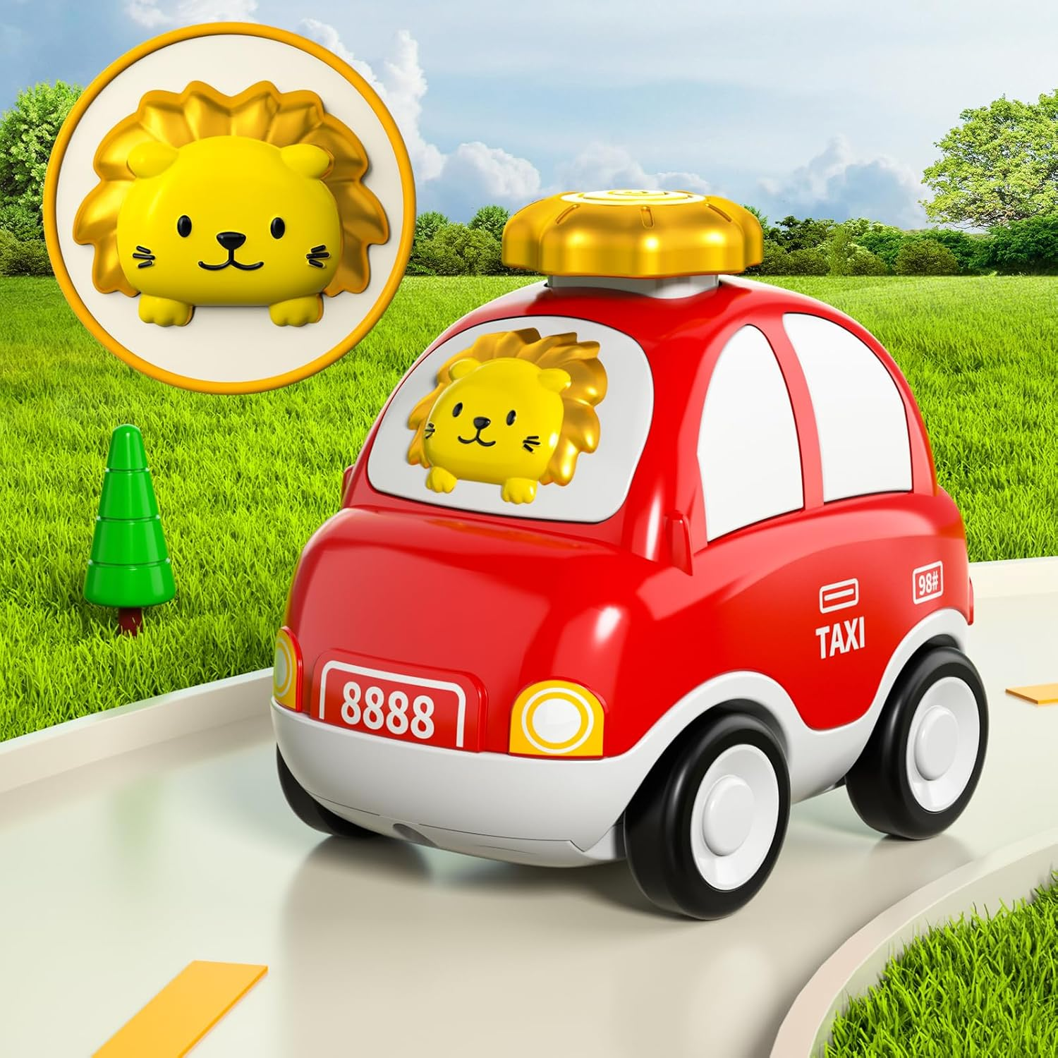 Baby Toy Cars for Toddler 1-3, 4PCS Push Cars Toys for 1 2 3 Years Old Toddlers Babies, Toddler Baby Toy Cars 1 2 3 Years Old Boys Birthday Gifts image number 4