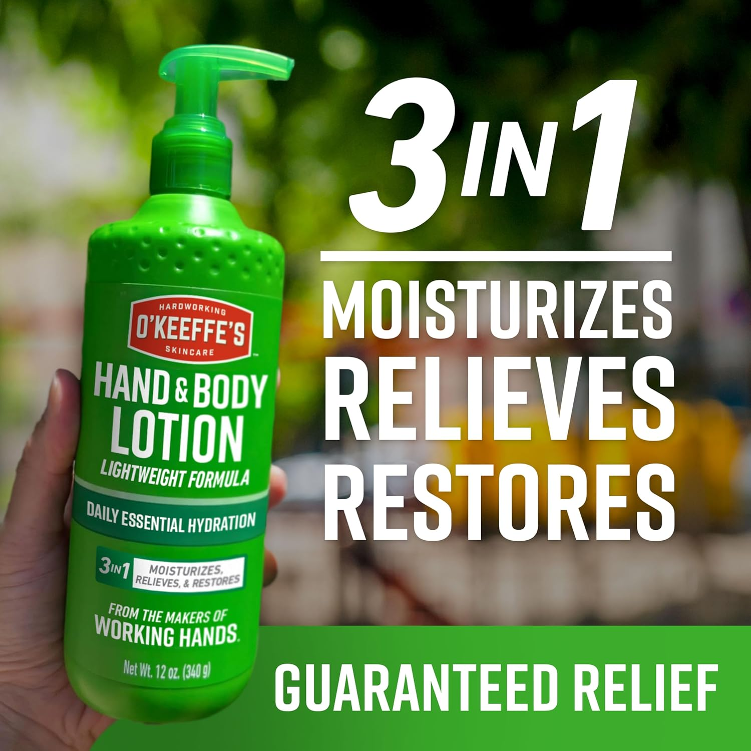 O'Keeffe'S Working Hands Hand and Body Lotion, 12Oz Pump (Pack of 1) - Heals and Relieves Extremely Dry Skin