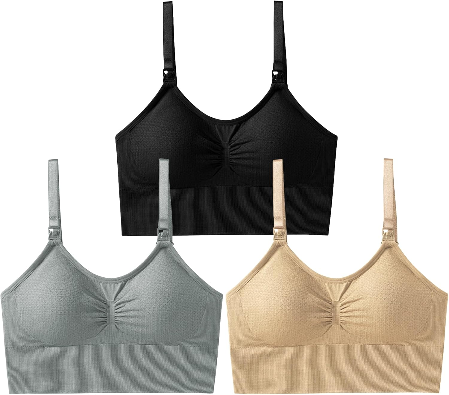 KEOYA Women&rsquo;S Pregnancy Wireless Bralette Breastfeeding Seamless Support Sports Maternity Bras Sleep Bralette with Extenders