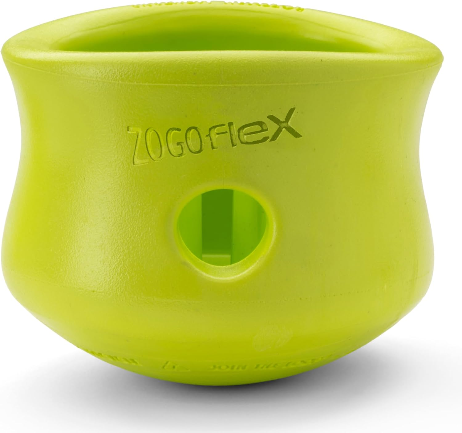 WEST PAW Zogoflex Toppl Interactive Treat Dispensing Dog Puzzle Play Toy, 100% Guaranteed Tough, It Floats!, Made in USA, Small, Aqua