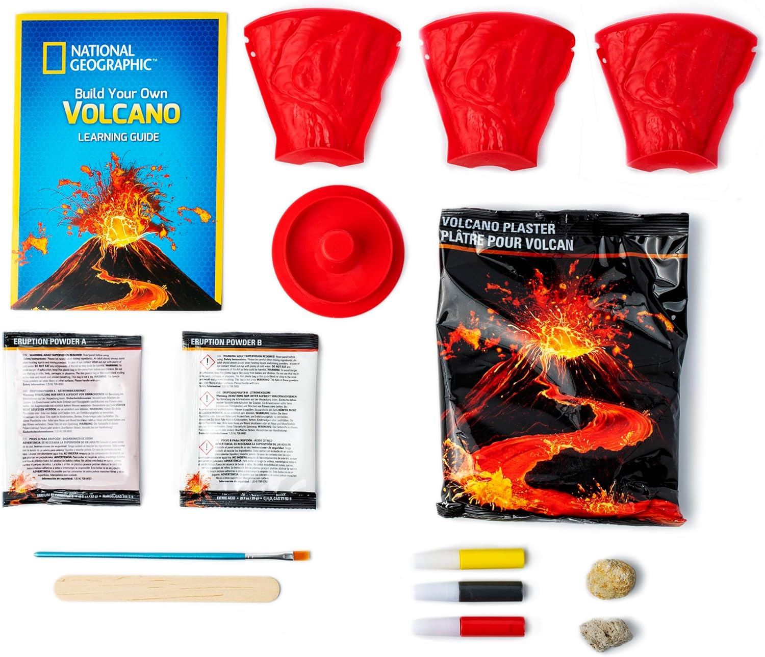 National Geographic Volcano Science Kit - Build and Erupt STEM Educational Toy image number 3