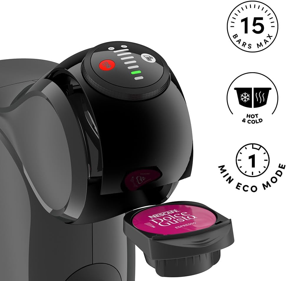 NESCAF&Eacute; DOLCE GUSTO Nescaf&eacute; Dolce Gusto De'Longhi GENIO S EDG226.A, Espresso Machine and Other Capsule Drinks, Hot & Cold Drinks, Compact Size, Automatic Shut-Off, Anthracite image number 6