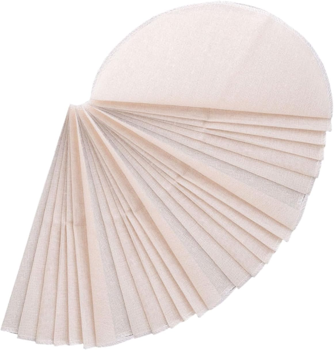 Alipis Cotton Steamer Mats and round Steamer Liners 26Cm Non-Stick Breathable Mesh Cloth for Dim Sum and Dumplings Kitchen Reusable 30Pcs Set for Food Steaming image number 2