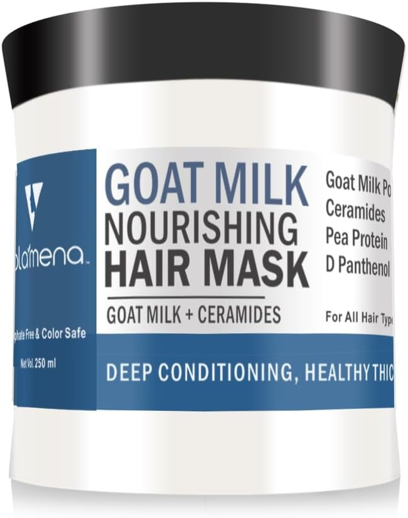 Volamena Goat Milk Nourishing Hair Mask with the Goodness of Goat Milk, Ceramide & Pea Protein 250 Ml