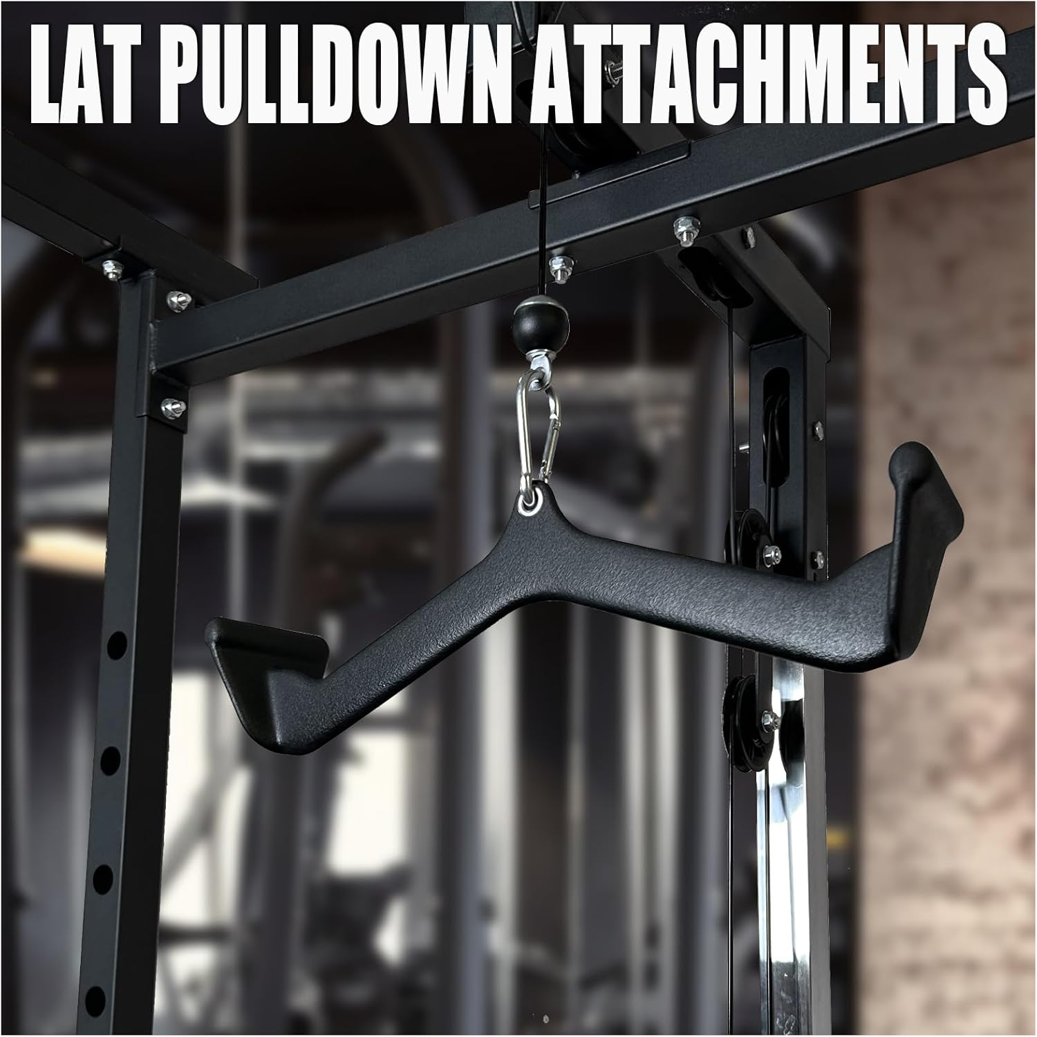 BLUSLM LAT Pulldown Attachments, LAT Bar Cable Machine Attachment,T-Bar V-Bar, LAT Pull down Bars, Back Tricep Bar Strength Training Handle for Home Gym Fitness (Style 04) image number 4