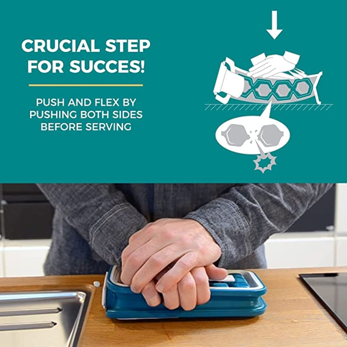 Portable Ice Ball Maker,Ice Trays for Freezer,2 in 1 Portable Ice Cube Tray with Lid for Indoor and Outdoor, Ice Ball Maker Mold for Chilled Drinks, Cocktail, Whiskey, 16 Cubes image number 1