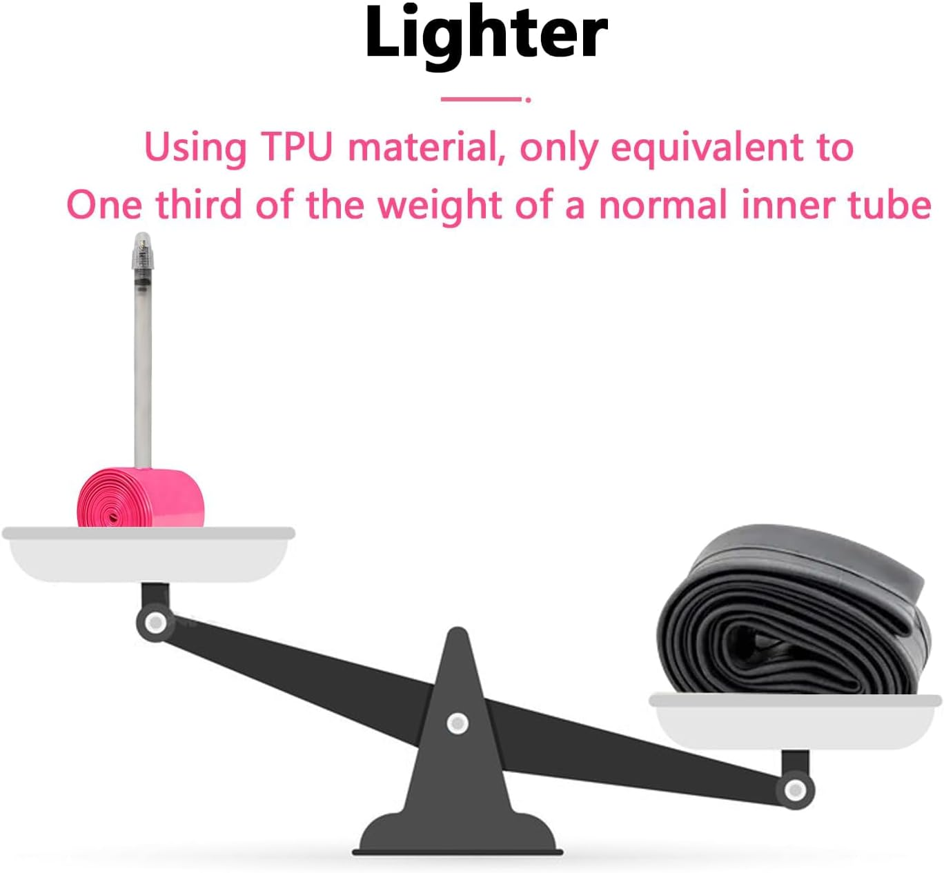 2Pcs Ridenow Bike Inner Tubes 700C X 32-47C TPU 45G Ultralight Bicycle Inner Tube with 45Mm Presta Valves (Include Bike Tube Patch Repair Kit) image number 3