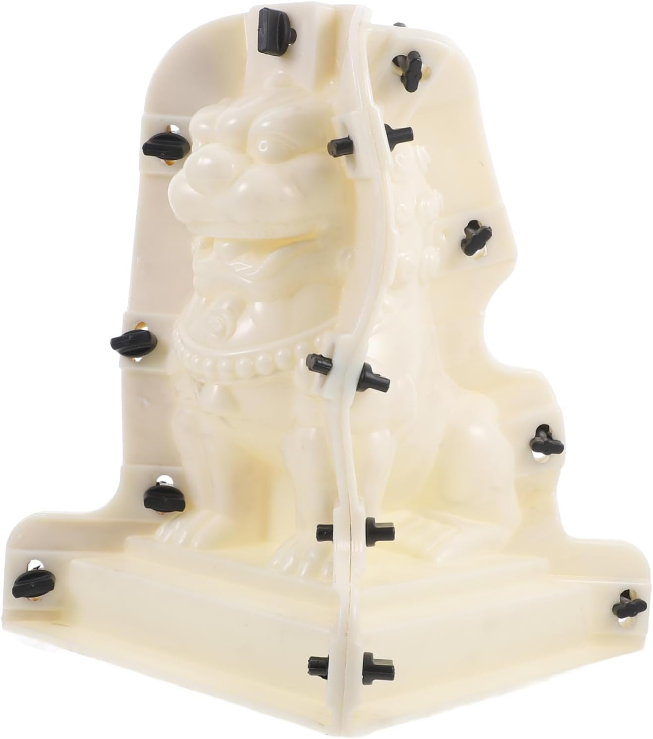 MERRYHAPY Roman Column and Stone Lion Concrete Mold for Walkways Outdoor Decor, Thickened Plastic Ball and Balustrade Forming Mold, Balcony Fence Post Caps DIY Landscaping Ornament