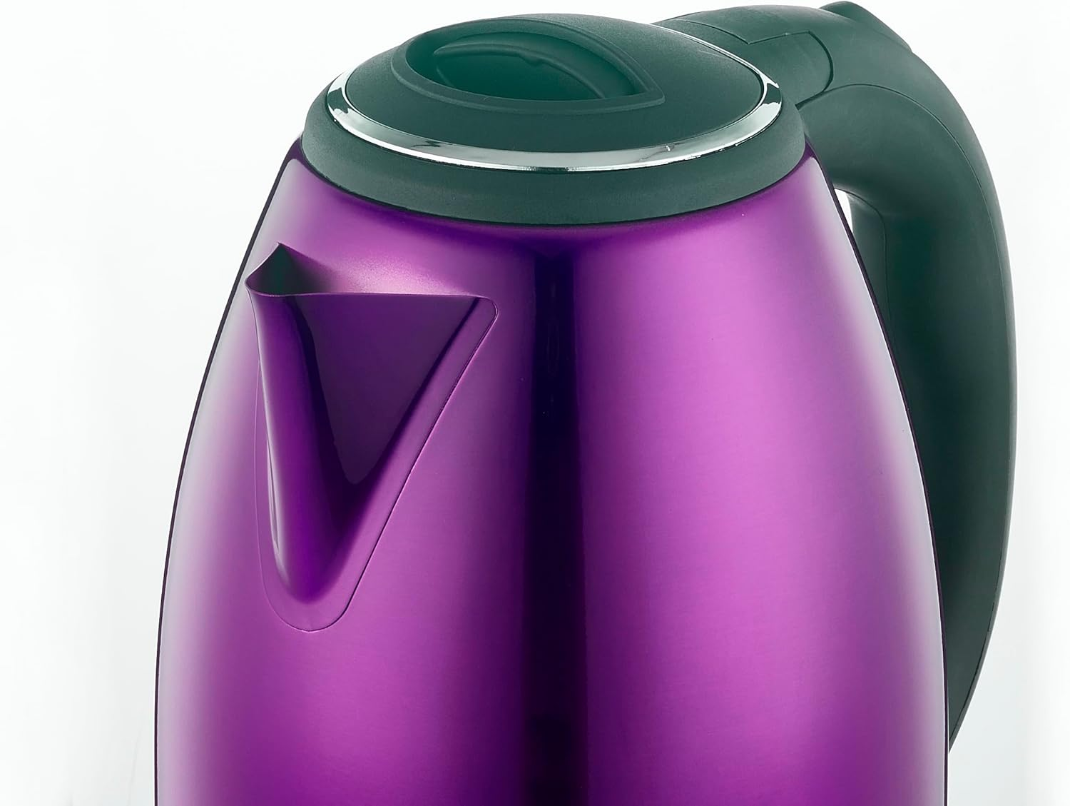 Hagen - Stainless Steel Compact Electric Kettle, Elegant Design, 360&deg; Base, Capacity 1.8L, 1500W, 360&deg; Base, Removable and Washable Filter, HA5525- Purple - Green image number 6
