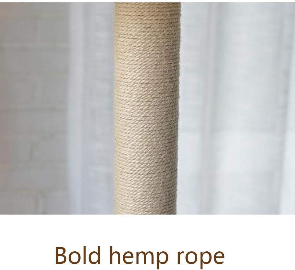 Solid Wood Cat Tree for Cats Stable Cat Tower Bold Sisal Tightly Wound Struts Comfortable Cat Litter Cat Condo image number 6