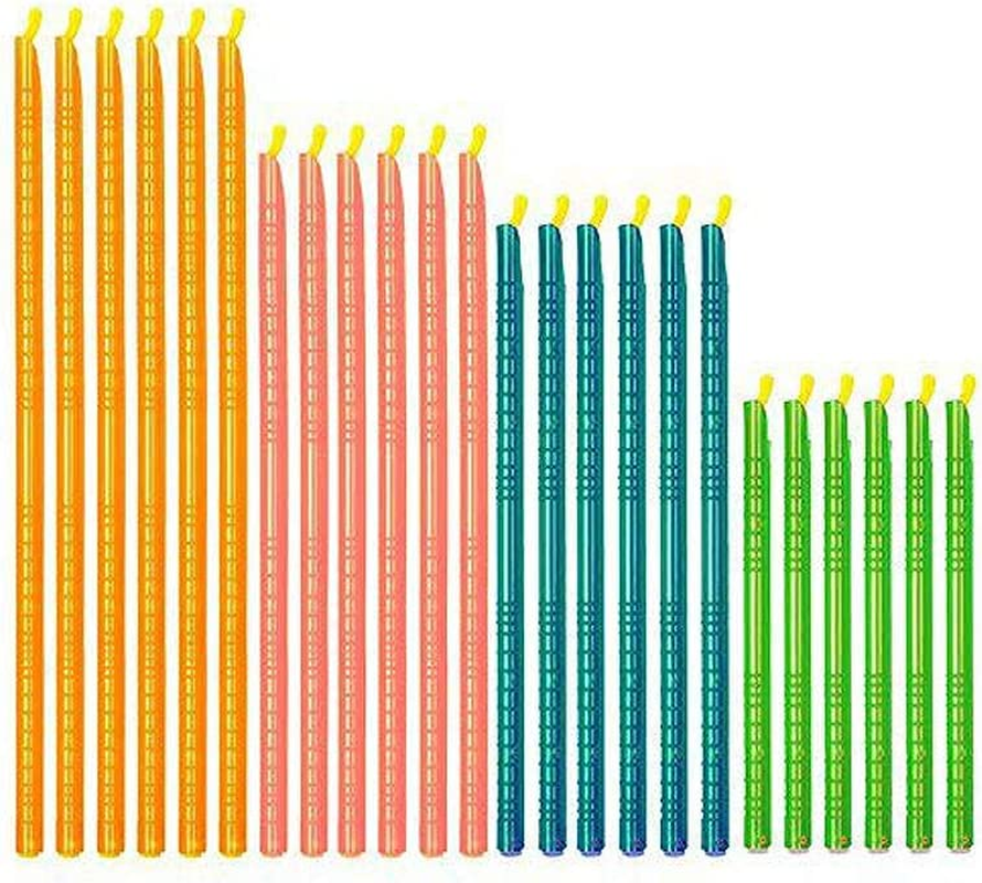 50Pcs Food Bag Sealer Clips Reusable Bag Sealer Sticks image number 5