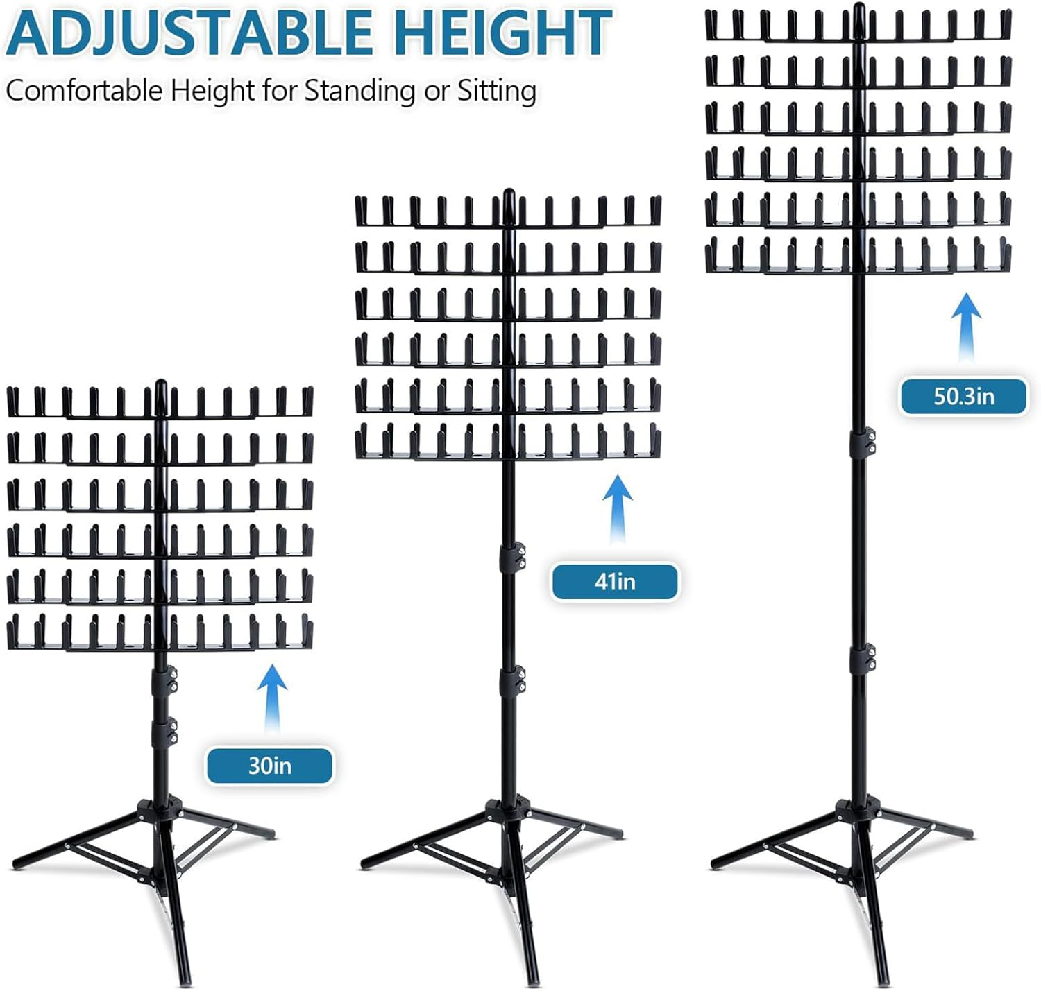 Braiding Hair Rack | Hair Extension Holder Rack Standing | Space Saving Stylists Product Organizer Efficient Storage Solution for Salon Home image number 6