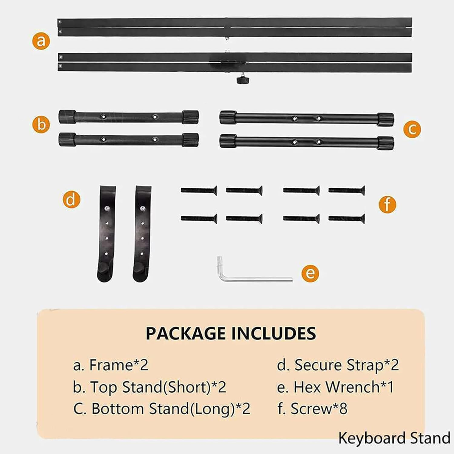 Provecta Adjustable Music Keyboard Stand & Piano Stool X-Shaped Bench Seat Set
