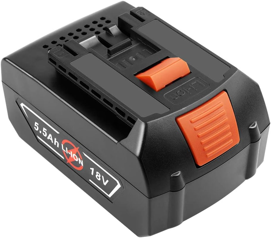 Aryee 18V 5.5Ah Li-Ion Battery Replacement Battery for Bosch BAT609 BAT609G BAT610G BAT611 BAT612 BAT618 BAT618G Cordless Power Tools, Not Compatible with the Green Series image number 2