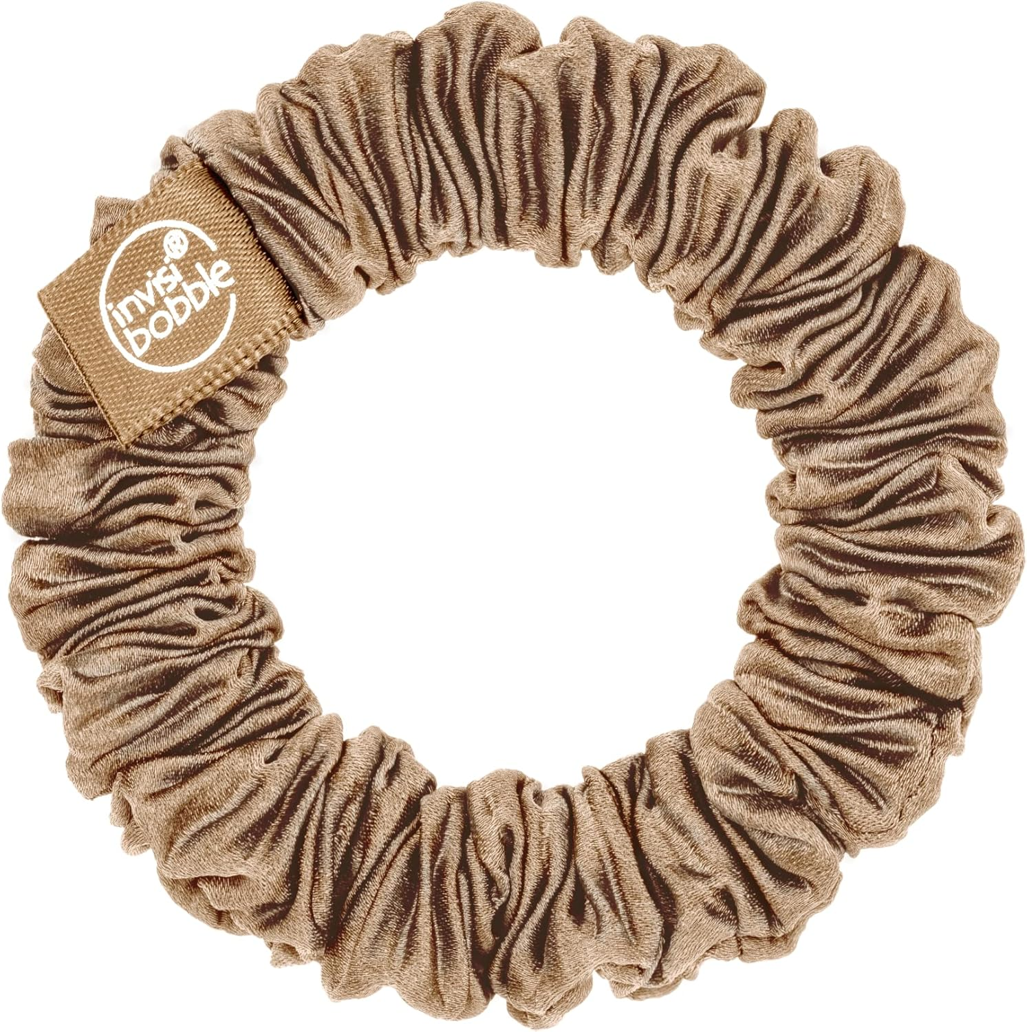 Invisibobble Scrunchie Purple & Bronze Slim the Snuggle Is Real, Silk Scrunchie with Spiral Hair Scrunchie, Fabric Hair Scrunchie with HAIRLOVETECH, Maximum Hold, Gentle, Timeless, for All Hair Types, Pack of 2 image number 1