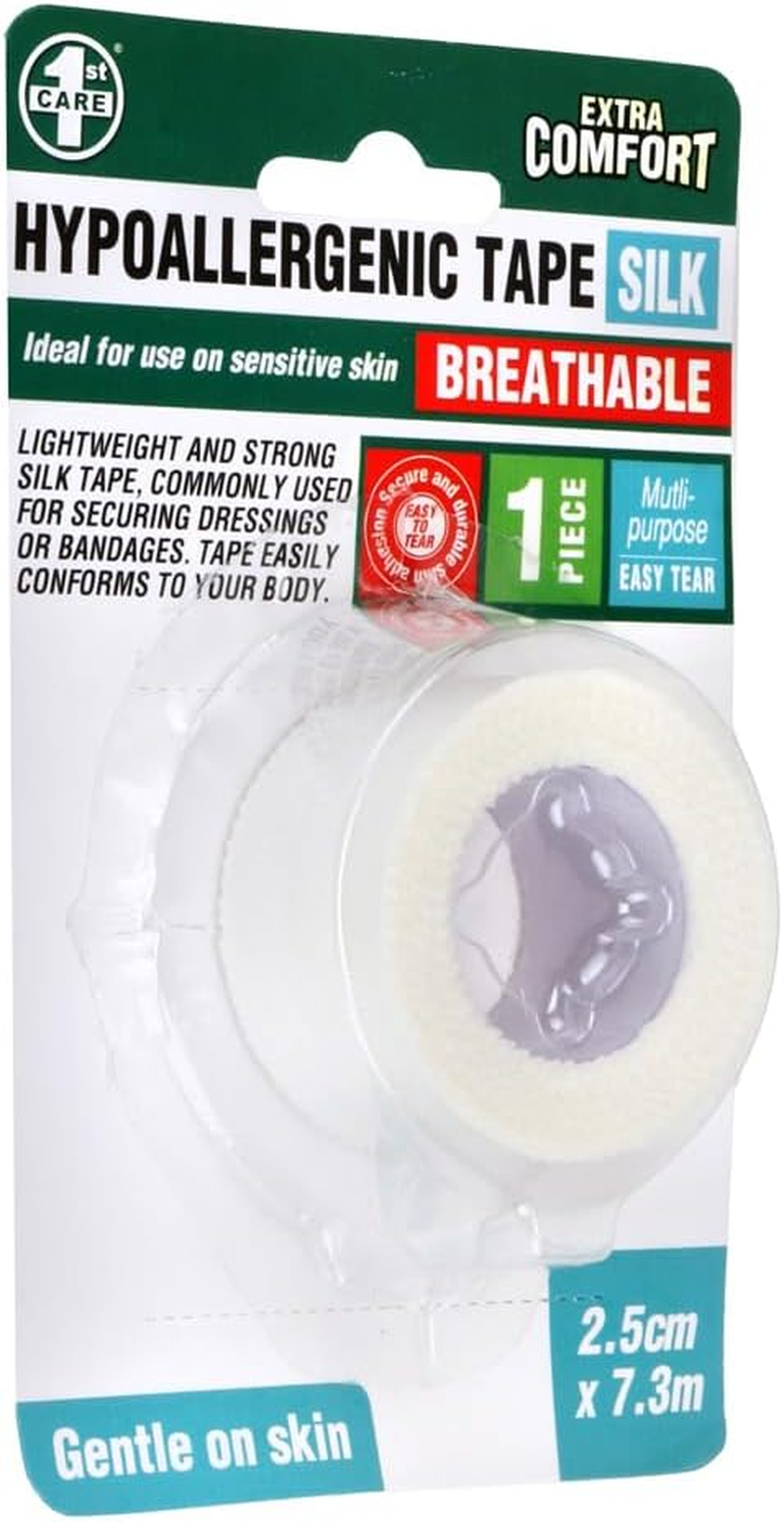 1St Care Hypo-Allergenic Silk Tape, 7.3 Meter Length X 2.5 Cm Width image number 1