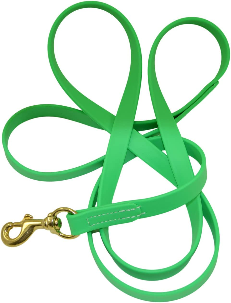 J&J Dog Supplies Biothane Dog Leash, 3/4" Wide by 6' Long, Blue