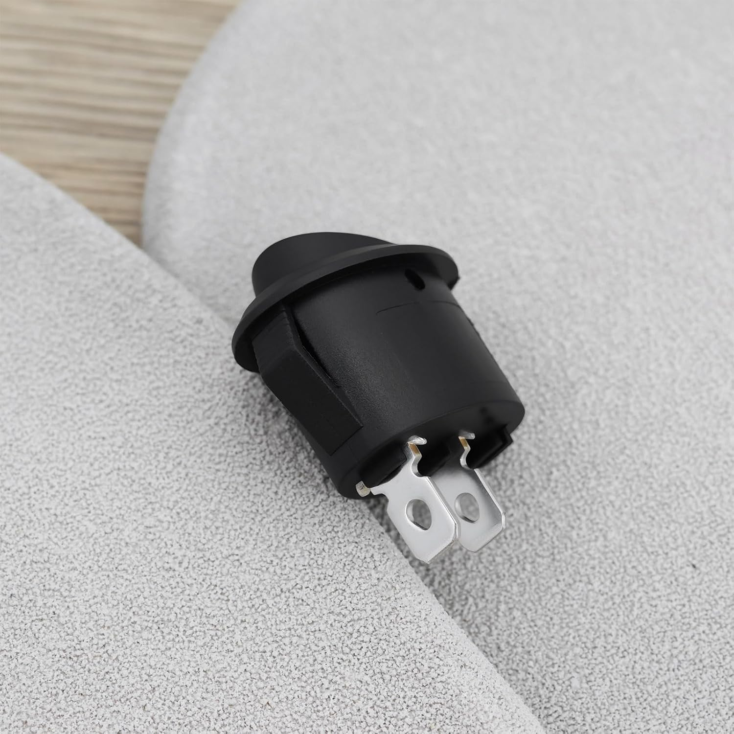 YINETTECH 5Pcs SPST Oval Rocker Switch 2Pin Toggle Switch 6A/250VAC 10A/125VAC for DIY Electronics image number 3