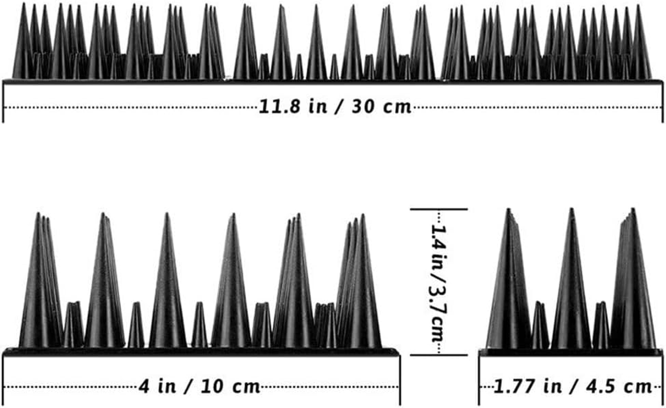 20Pcs Bird Spikes, Heavy Duty PP Plastic Bird Deterrents, Outdoor Spikes Fence Wall Deterrent for outside Roofs Versatile Bird Repellent Scarer Keep Pigeon Possum Cat Owl Away image number 4